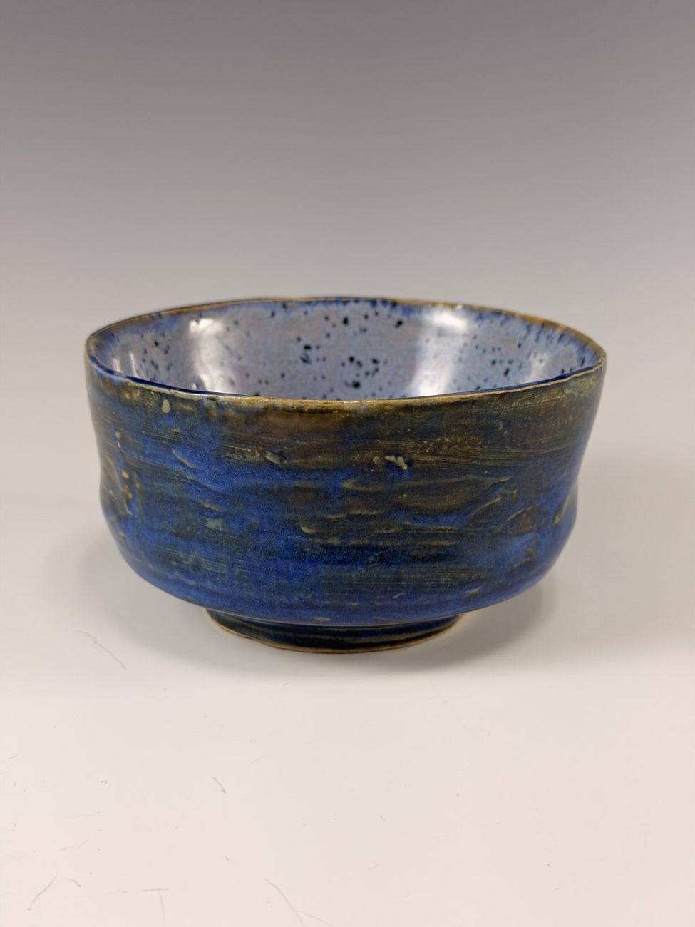Speckled cobalt bowl